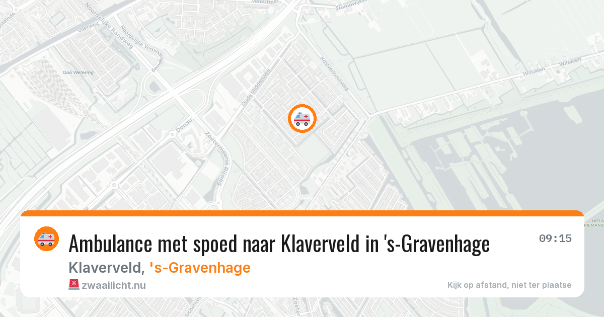 Ambulance met spoed naar Klaverveld in 's-Gravenhage — 14 jul 2026