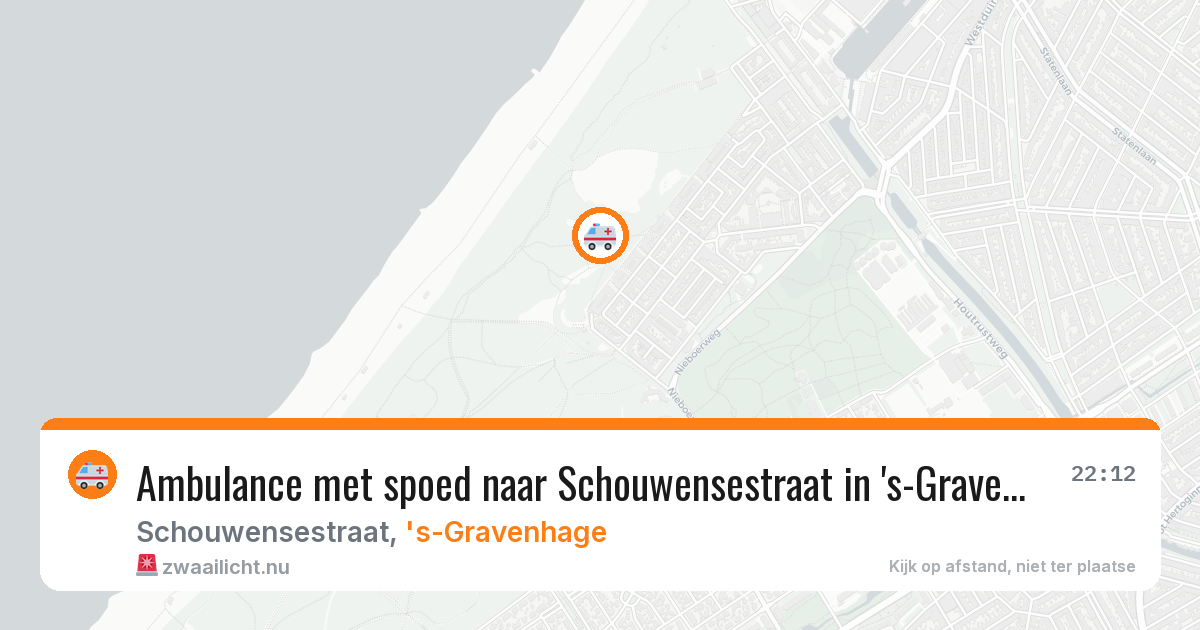 Ambulance met spoed naar Schouwensestraat in 's-Gravenhage — 7 mei 2026