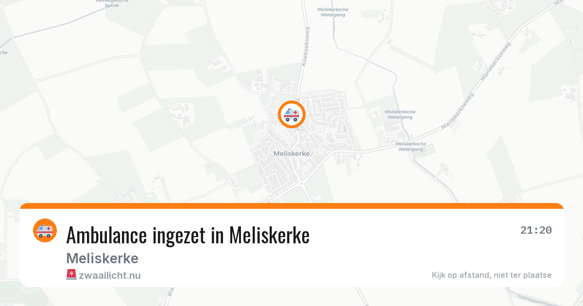 Ambulance ingezet in Meliskerke — 16 jul 2026