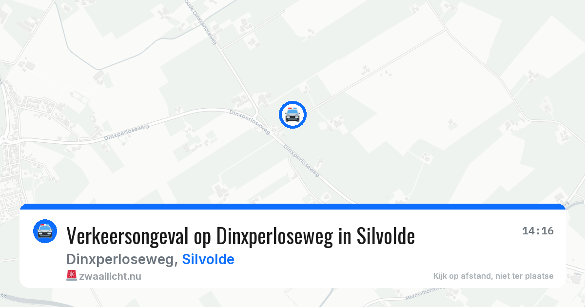 Verkeersongeval op Dinxperloseweg in Silvolde — 14 mrt 2026