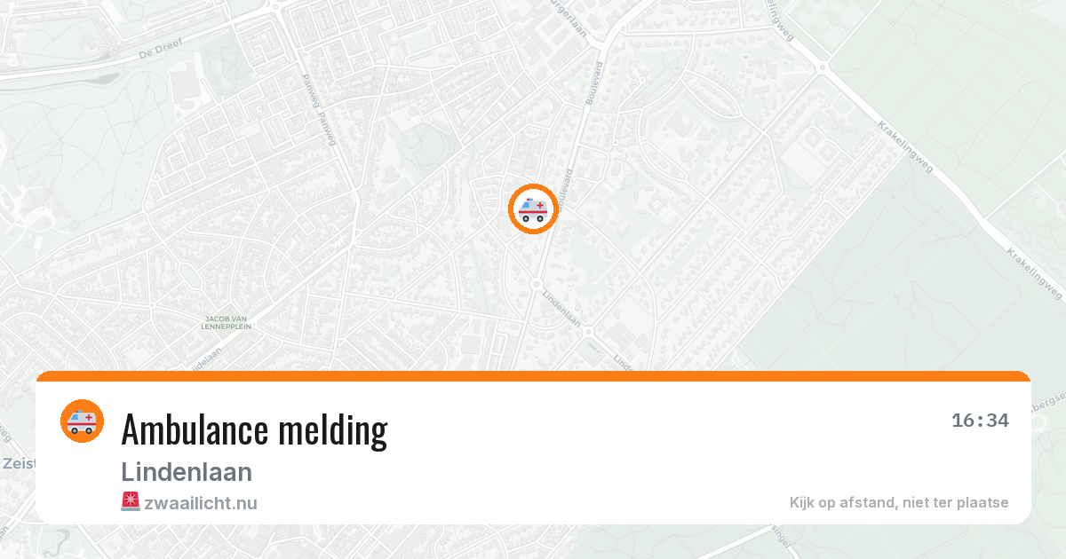 Ambulance melding — 25 jan 2026