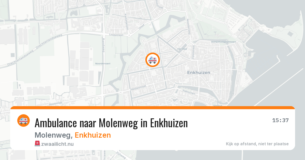 Ambulance naar Molenweg in Enkhuizen — 16 jul 2026