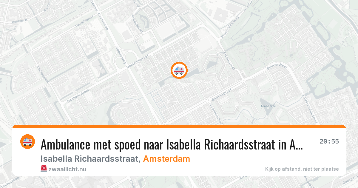 Ambulance met spoed naar Isabella Richaardsstraat in Amsterdam — 24 jul 2026