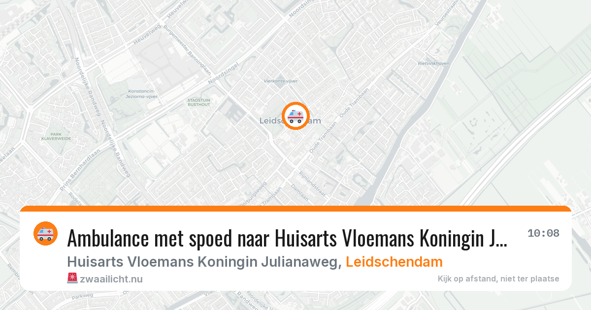Ambulance met spoed naar Huisarts Vloemans Koningin Julianaweg in Leidschendam — 3 feb 2026