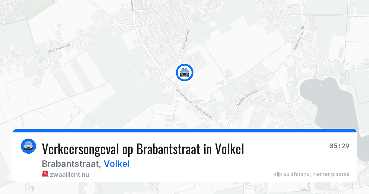 Verkeersongeval op Brabantstraat in Volkel — 22 mrt 2026