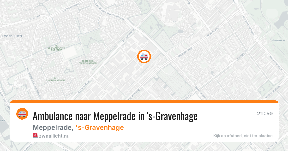Ambulance naar Meppelrade in 's-Gravenhage — 6 mei 2026
