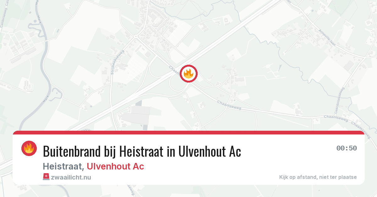 Buitenbrand bij Heistraat in Ulvenhout Ac — 6 jun 2026