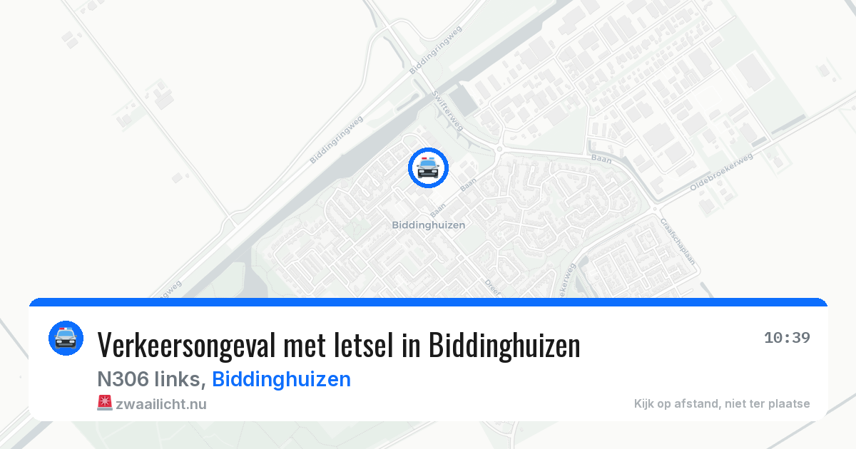 Verkeersongeval met letsel in Biddinghuizen — 22 jul 2026
