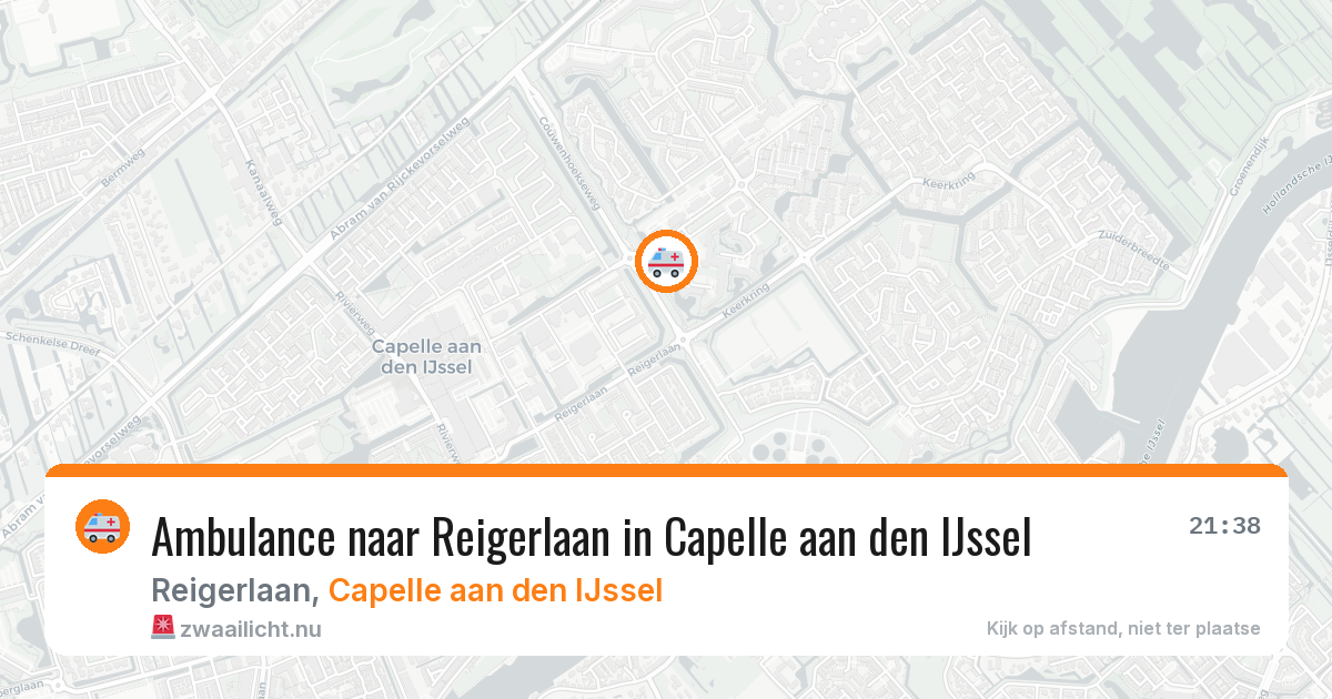 Ambulance naar Reigerlaan in Capelle aan den IJssel — 24 jul 2026