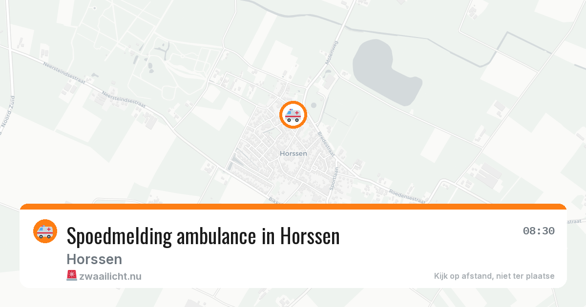 Spoedmelding ambulance in Horssen — 21 mei 2026