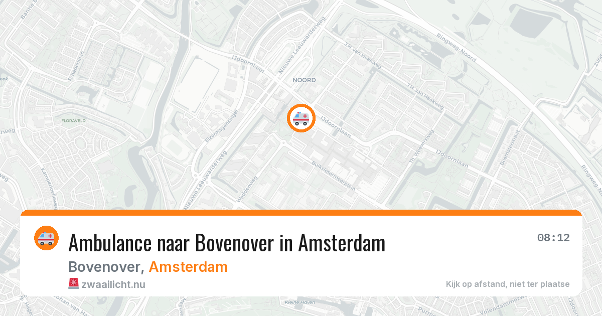 Ambulance naar Bovenover in Amsterdam — 17 jul 2026