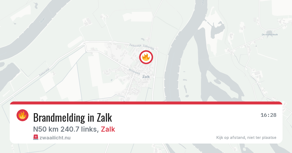 Brandmelding in Zalk — 22 jul 2026