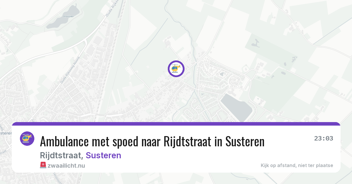 Ambulance met spoed naar Rijdtstraat in Susteren — 27 jun 2026