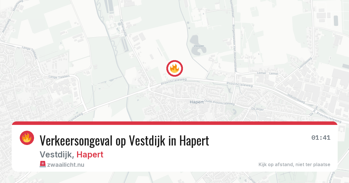 Verkeersongeval op Vestdijk in Hapert — 28 mrt 2026