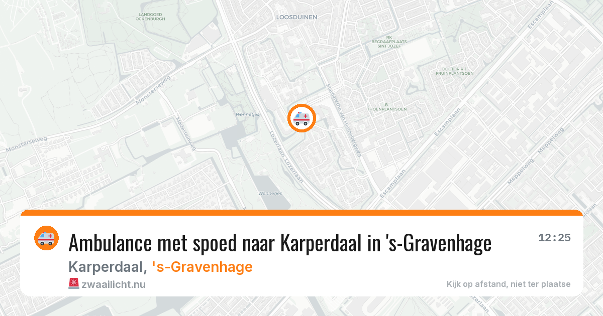 Ambulance met spoed naar Karperdaal in 's-Gravenhage — 12 feb 2026