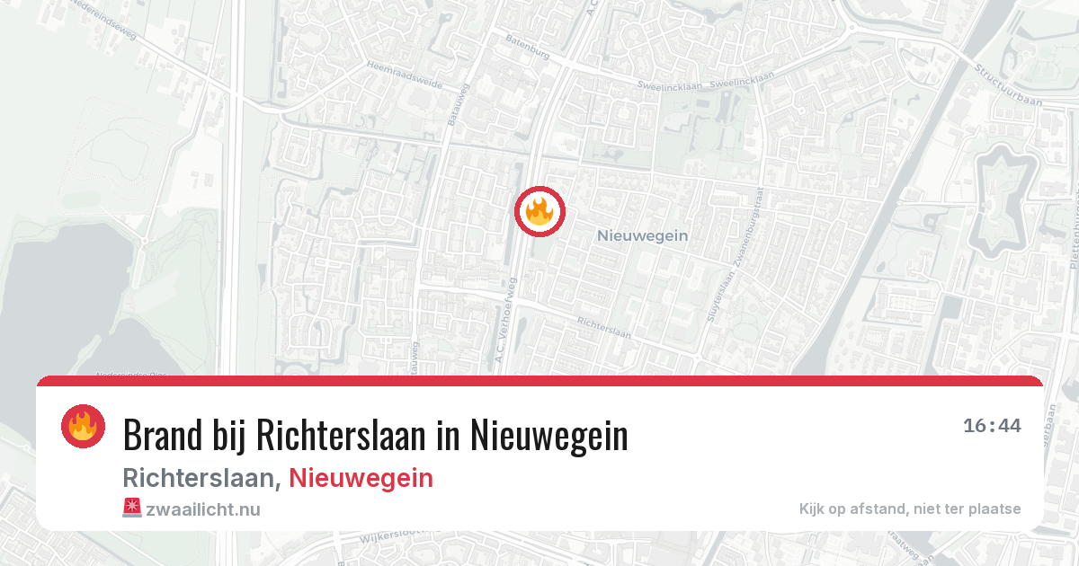 Brand bij Richterslaan in Nieuwegein — 5 apr 2026