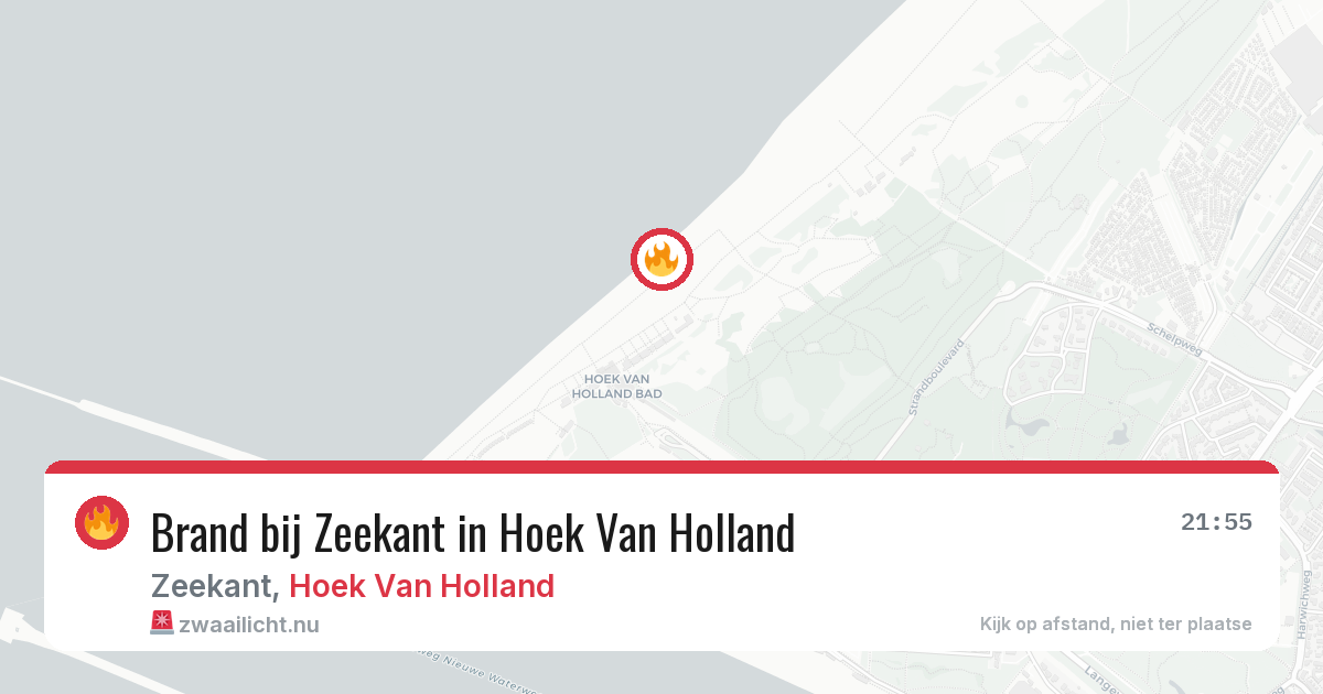 Brand bij Zeekant in Hoek Van Holland — 25 jul 2026