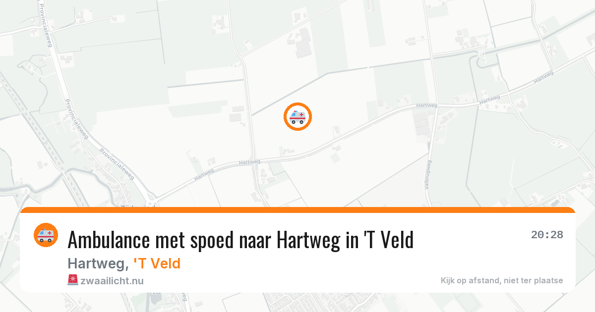 Ambulance met spoed naar Hartweg in 'T Veld — 9 feb 2026
