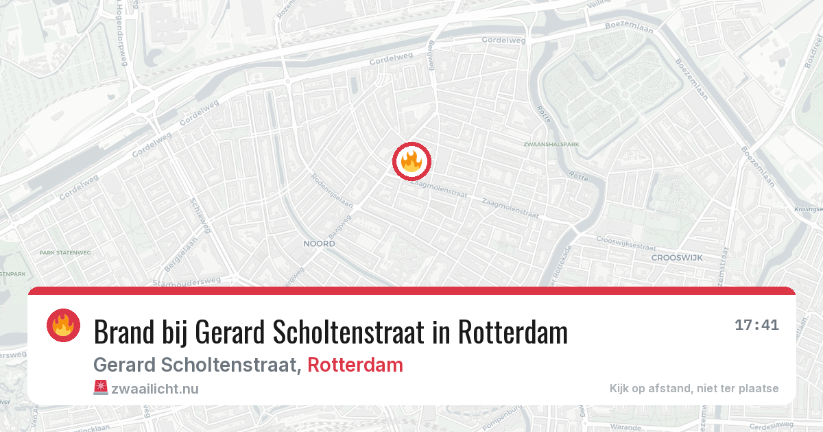 Brand bij Gerard Scholtenstraat in Rotterdam — 31 mrt 2026
