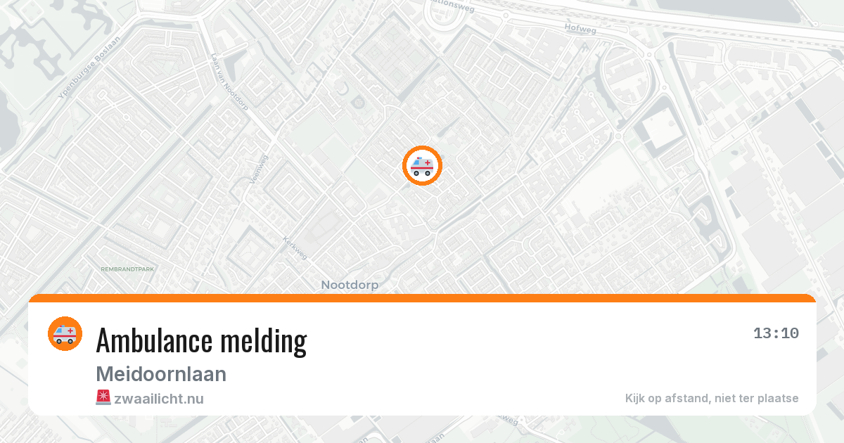 Ambulance melding — 26 jan 2026