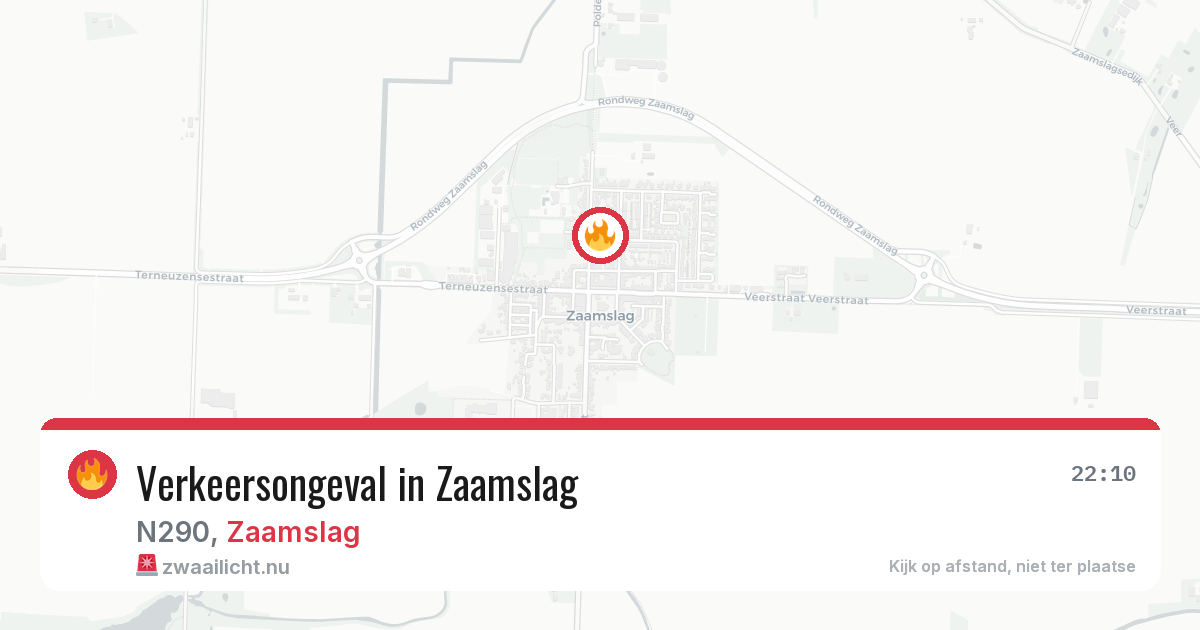 Verkeersongeval in Zaamslag — 12 apr 2026