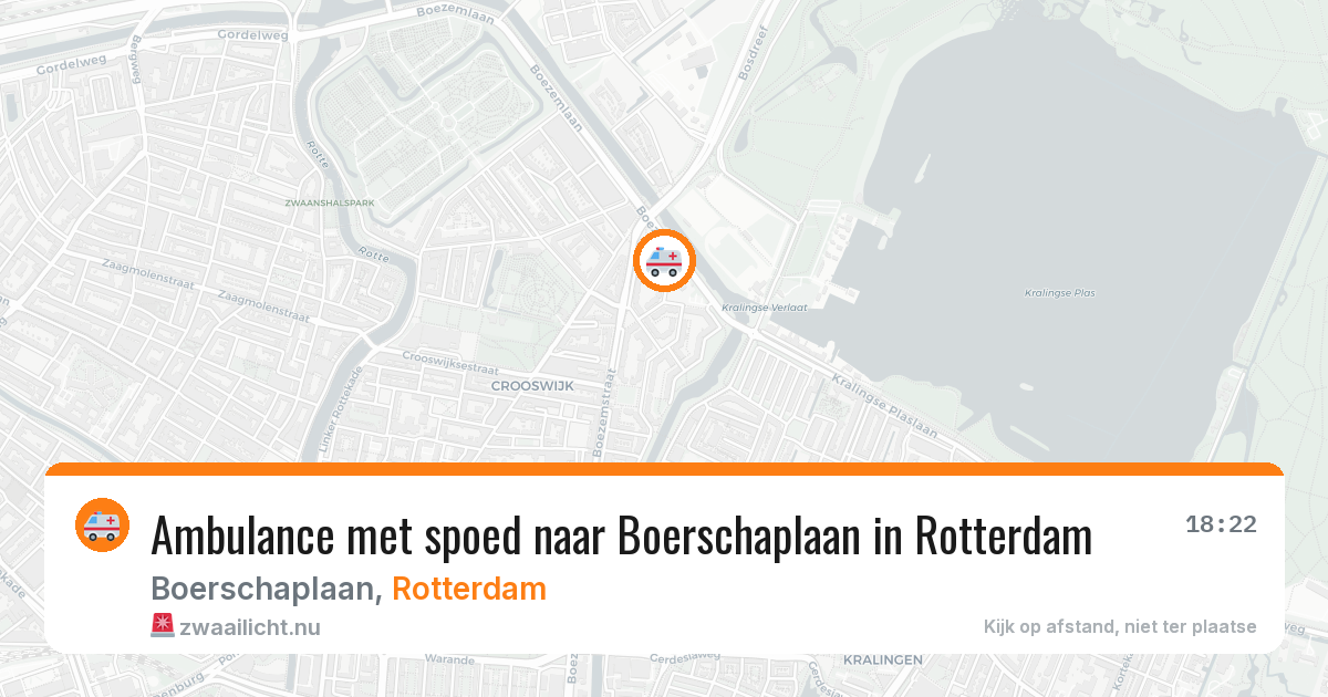 Ambulance met spoed naar Boerschaplaan in Rotterdam — 13 jul 2026