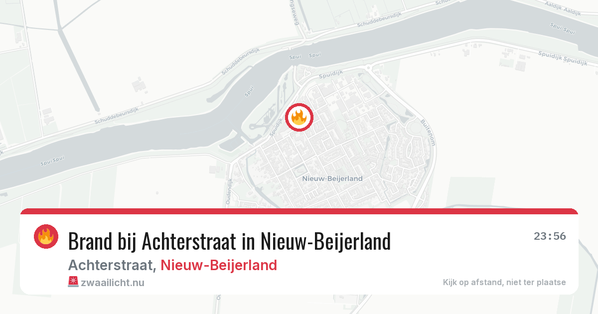 Brand bij Achterstraat in Nieuw-Beijerland — 29 mei 2026