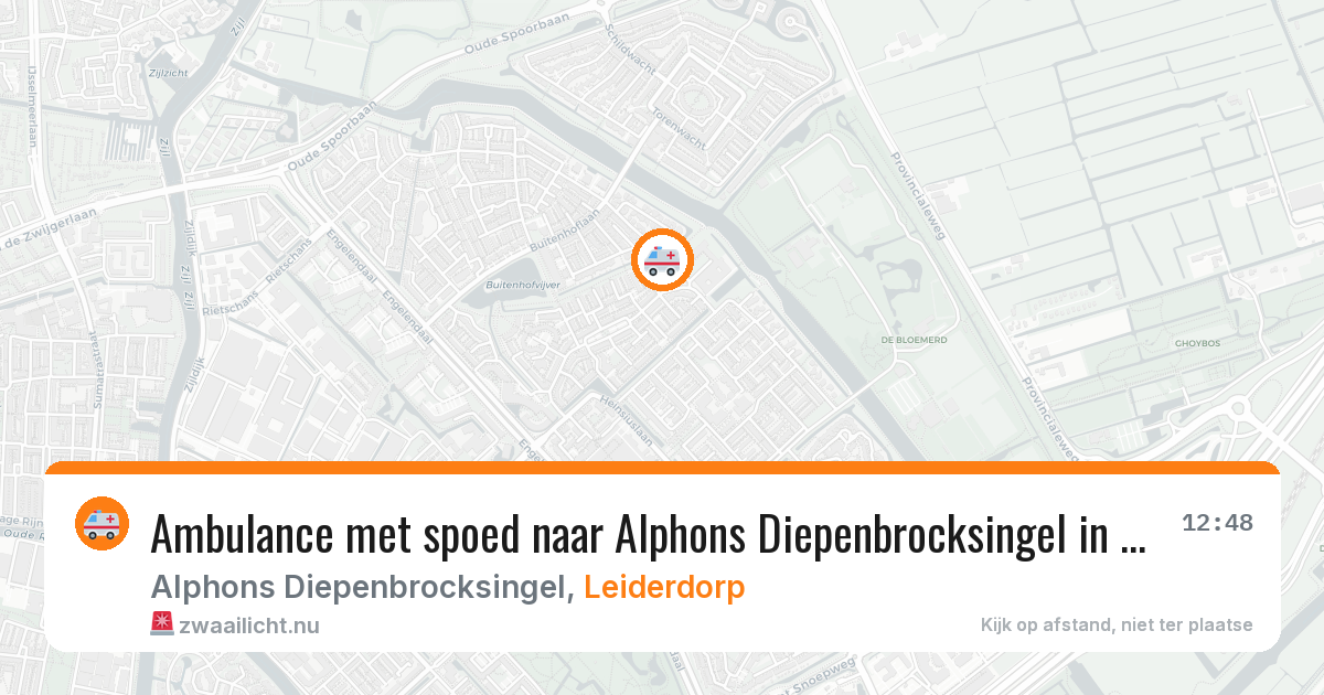 Ambulance met spoed naar Alphons Diepenbrocksingel in Leiderdorp — 18 feb 2026