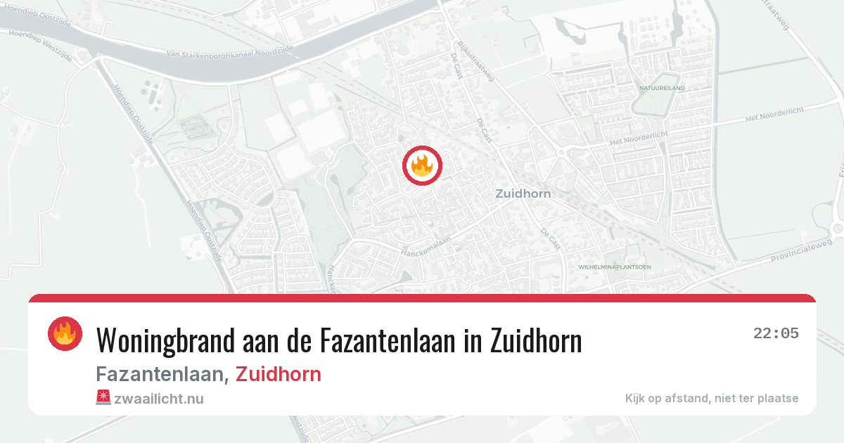 Woningbrand aan de Fazantenlaan in Zuidhorn — 8 mrt 2026