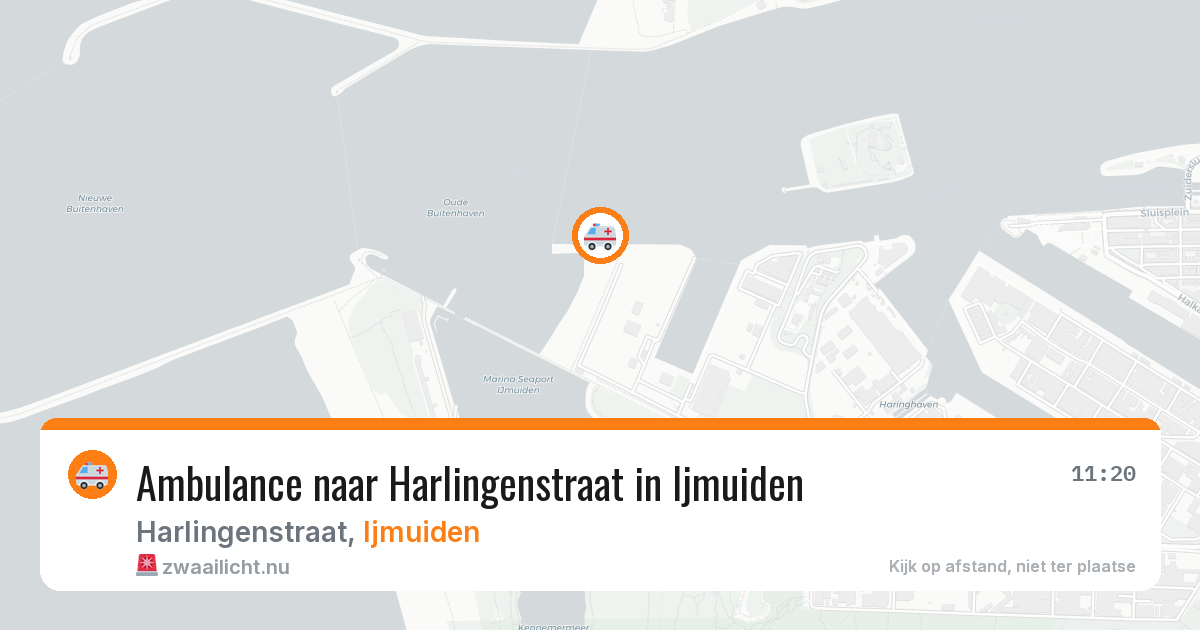 Ambulance naar Harlingenstraat in Ijmuiden — 12 jul 2026