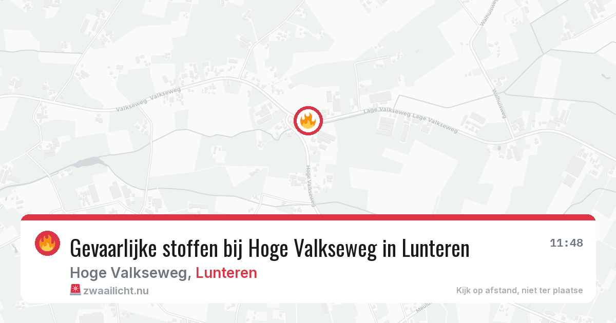 Gevaarlijke stoffen bij Hoge Valkseweg in Lunteren — 6 jun 2026