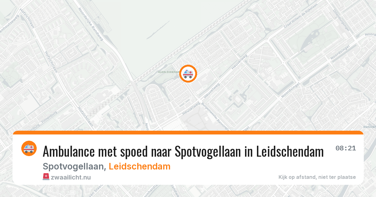 Ambulance met spoed naar Spotvogellaan in Leidschendam — 17 mrt 2026