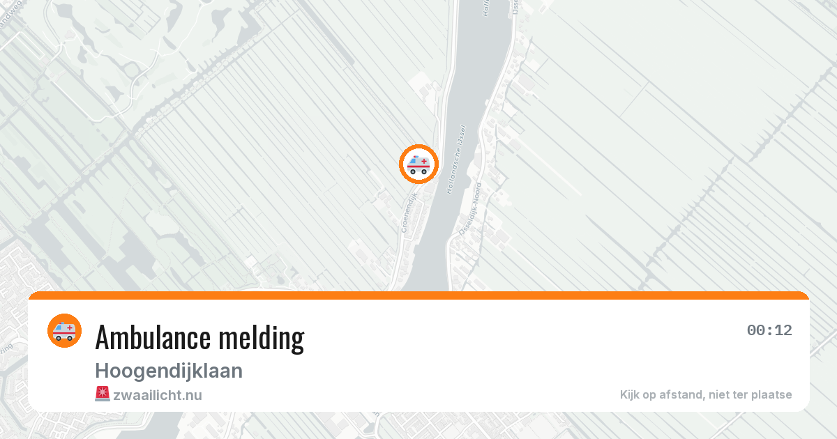 Ambulance melding — 20 apr 2026