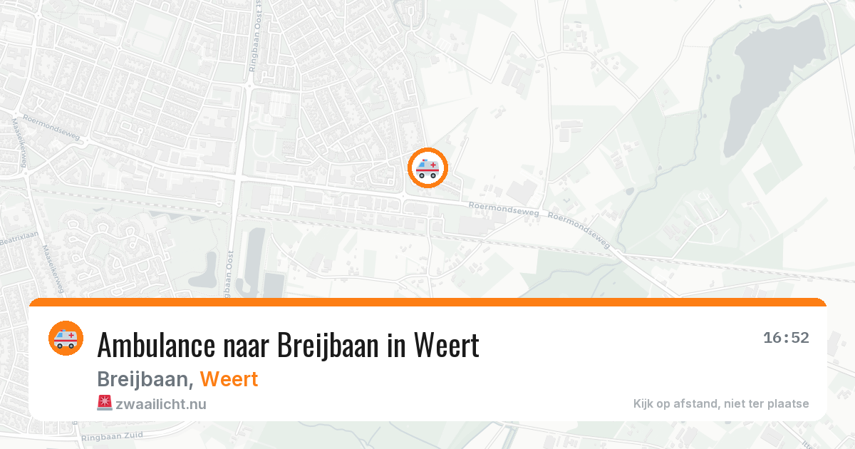Ambulance naar Breijbaan in Weert — 19 jul 2026