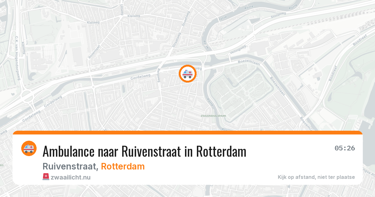 Ambulance naar Ruivenstraat in Rotterdam — 28 mrt 2026