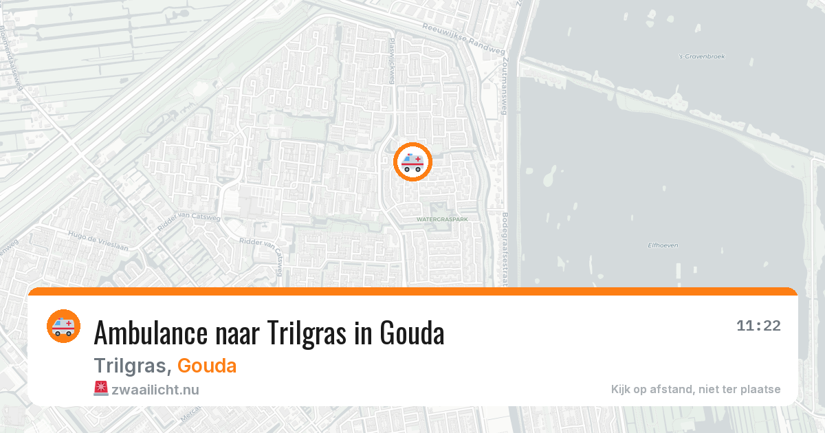 Ambulance naar Trilgras in Gouda — 24 jul 2026