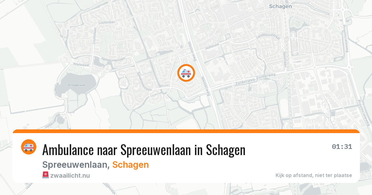 Ambulance naar Spreeuwenlaan in Schagen — 27 mrt 2026