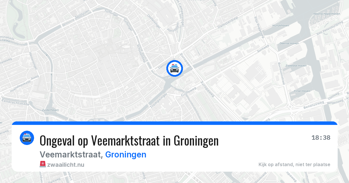 Ongeval op Veemarktstraat in Groningen — 10 jul 2026