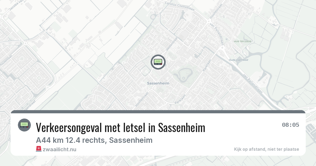 Verkeersongeval met letsel in Sassenheim — 17 feb 2026