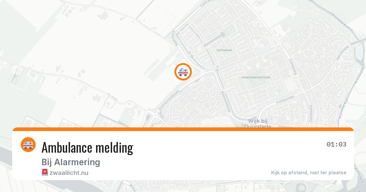 Ambulance melding — 21 jul 2026