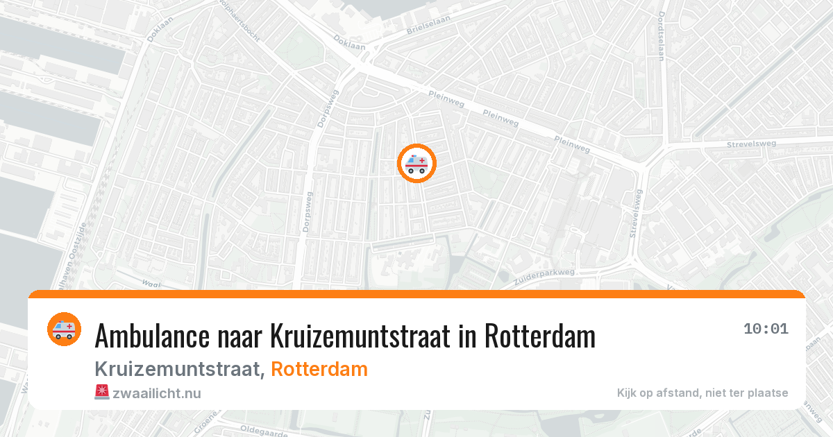 Ambulance naar Kruizemuntstraat in Rotterdam — 15 jul 2026