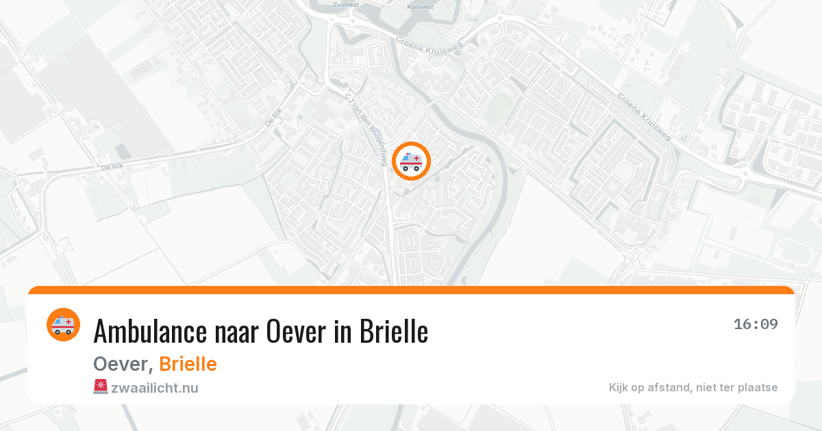 Ambulance naar Oever in Brielle — 18 jul 2026