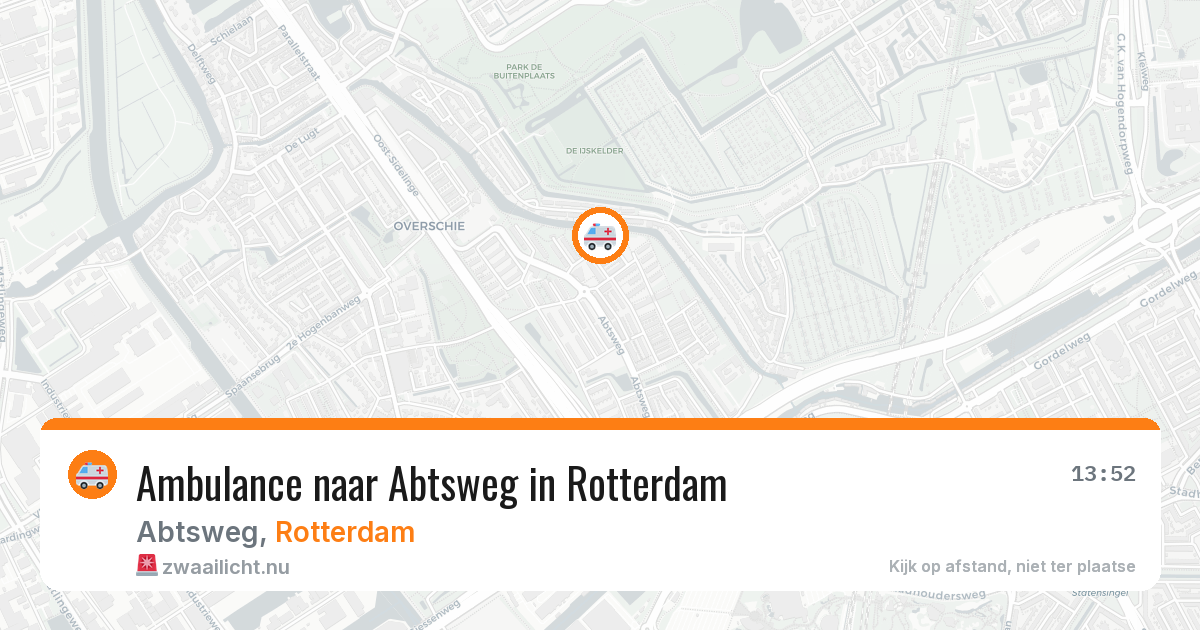 Ambulance naar Abtsweg in Rotterdam — 16 jul 2026