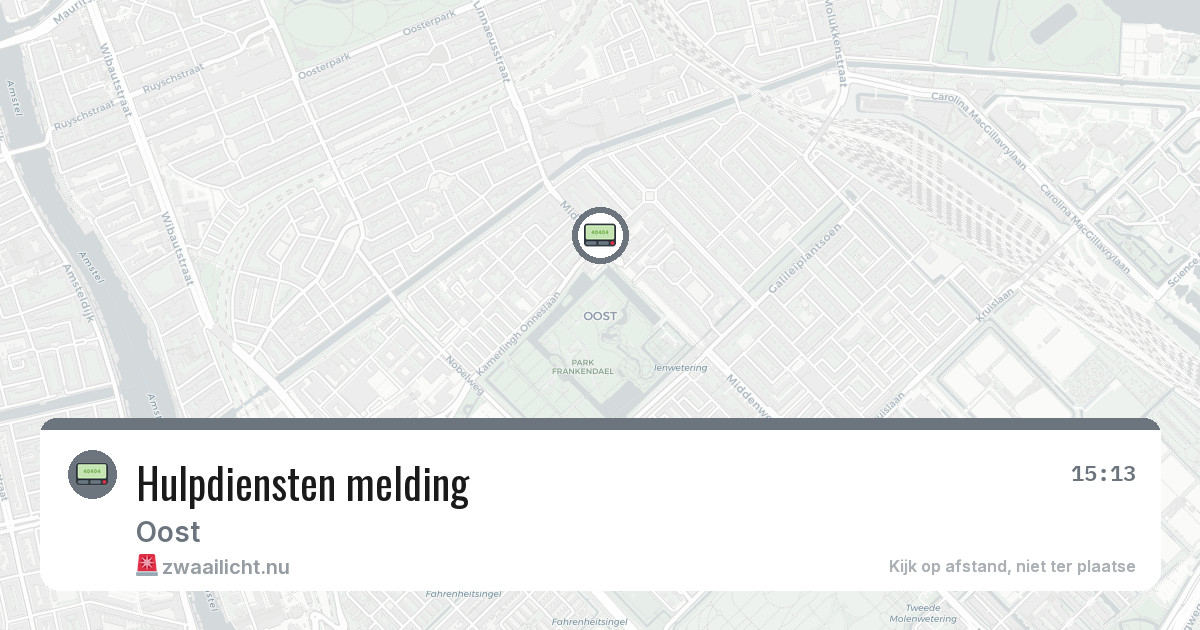Hulpdiensten melding — 24 mei 2026