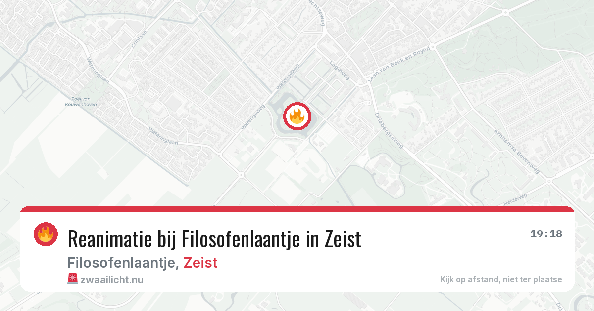 Reanimatie bij Filosofenlaantje in Zeist — 14 apr 2026