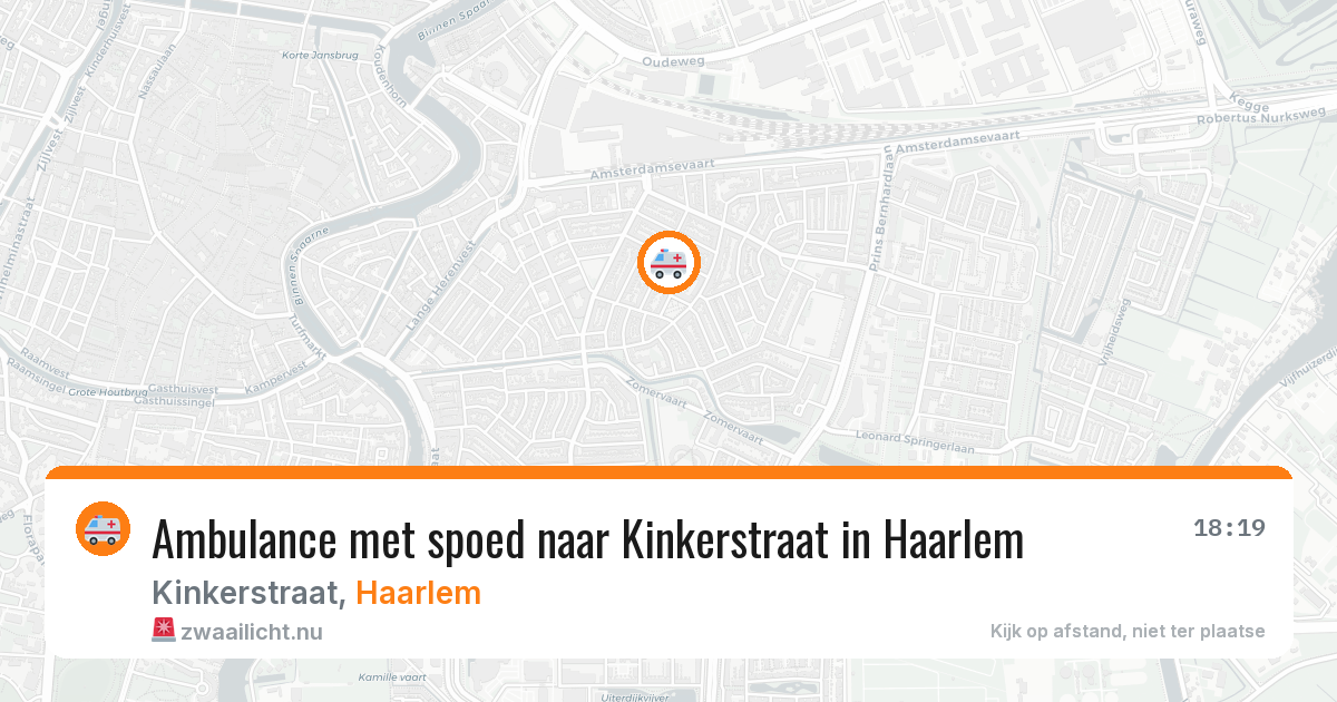 Ambulance met spoed naar Kinkerstraat in Haarlem — 17 jan 2026