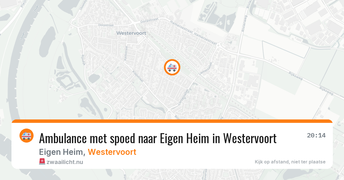 Ambulance met spoed naar Eigen Heim in Westervoort — 3 apr 2026