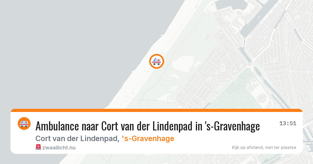 Ambulance naar Cort van der Lindenpad in 's-Gravenhage — 26 jul 2026