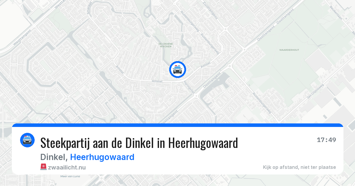 Steekpartij aan de Dinkel in Heerhugowaard — 24 jul 2026