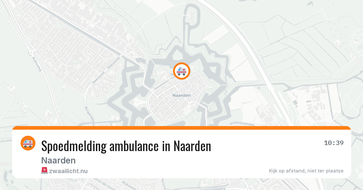 Spoedmelding ambulance in Naarden — 13 jul 2026